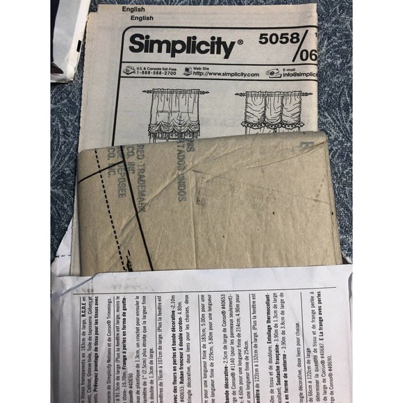 Simplicity Curtain Drapes Can Tops Panels Swag Sewing Pattern UNCUT Draped Swags - Picture 8 of 8